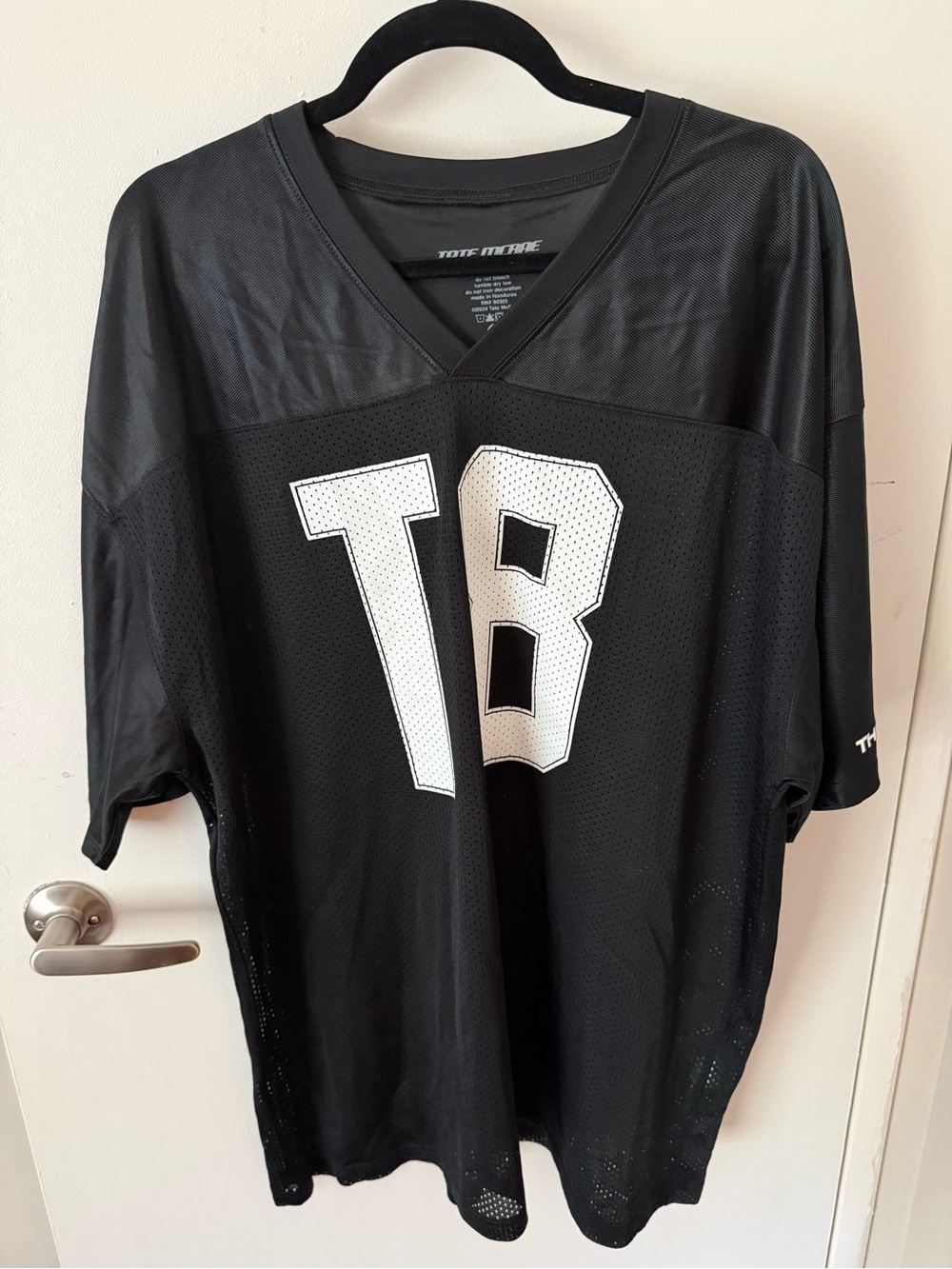 Tate Mc Rae Black Mesh Jersey with White (T8)Graphic